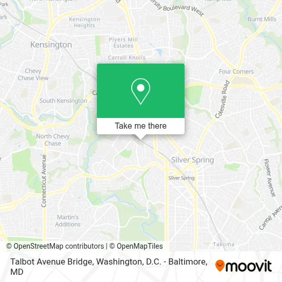 Talbot Avenue Bridge map