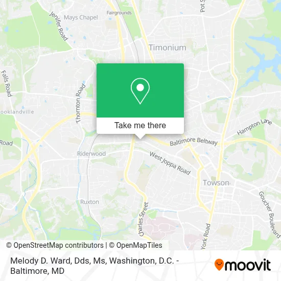 Melody D. Ward, Dds, Ms map