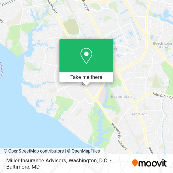 Miller Insurance Advisors map