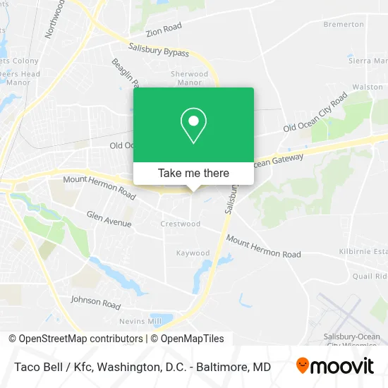 Taco Bell / Kfc map
