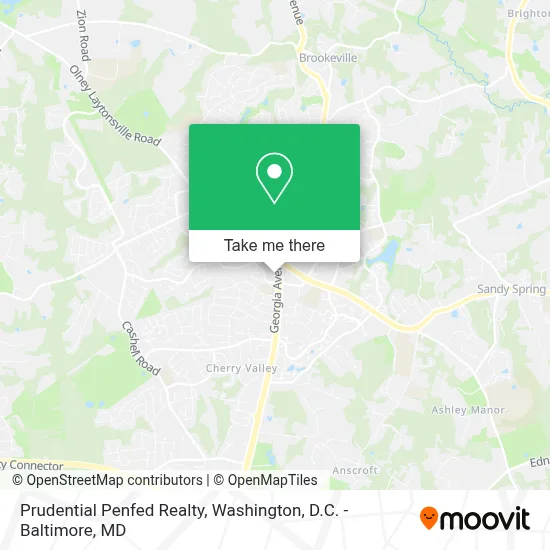 Prudential Penfed Realty map