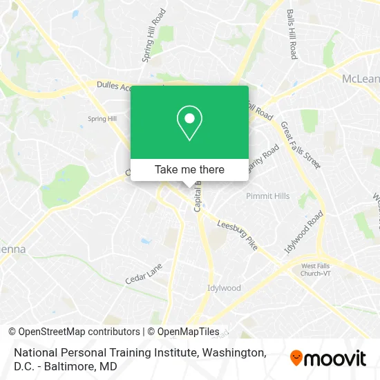National Personal Training Institute map