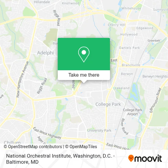 National Orchestral Institute map