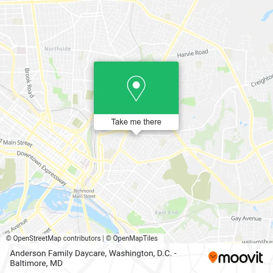 Anderson Family Daycare map