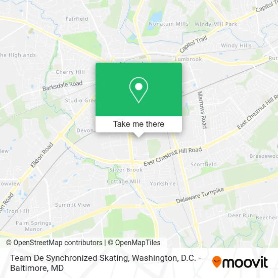 Team De Synchronized Skating map
