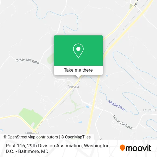 Post 116, 29th Division Association map