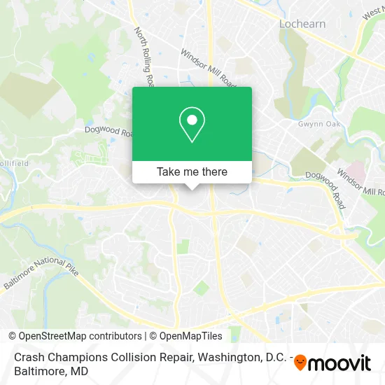 Crash Champions Collision Repair map