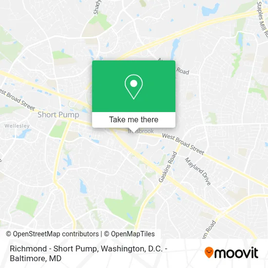 Richmond - Short Pump map