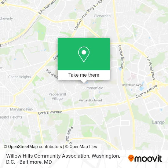 Willow Hills Community Association map