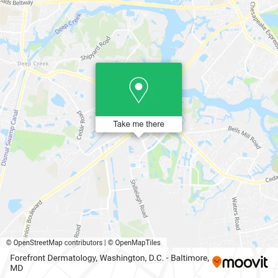Forefront Dermatology map