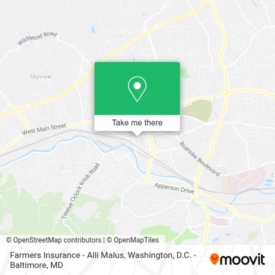 Farmers Insurance - Alli Malus map