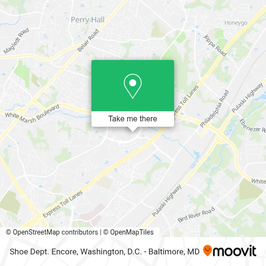Shoe Dept. Encore map