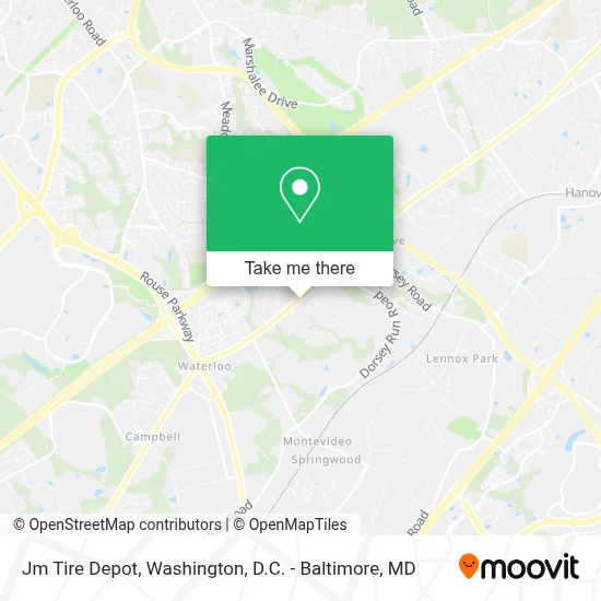 Jm Tire Depot map