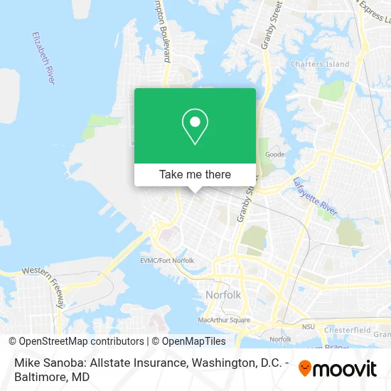 Mike Sanoba: Allstate Insurance map