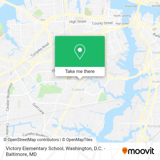 Victory Elementary School map