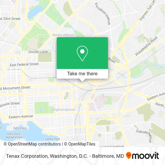 Tenax Corporation map