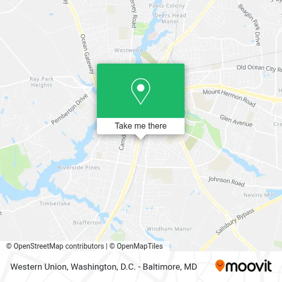 Western Union map