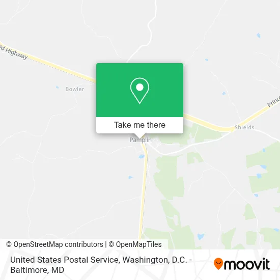 United States Postal Service map