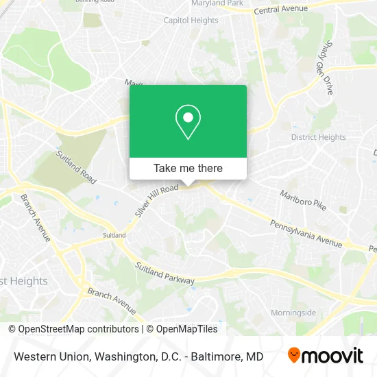 Western Union map