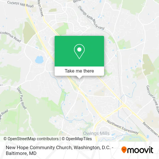 New Hope Community Church map