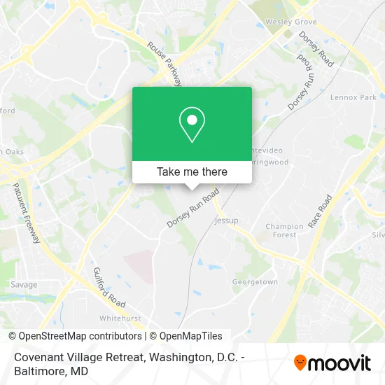 Covenant Village Retreat map