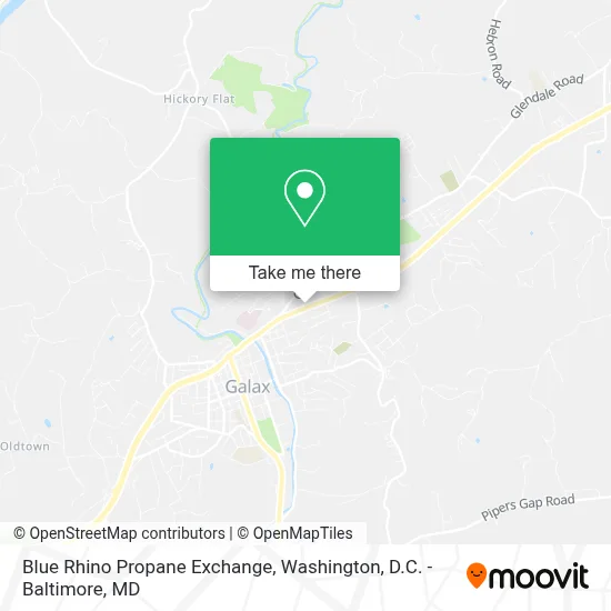 Blue Rhino Propane Exchange map