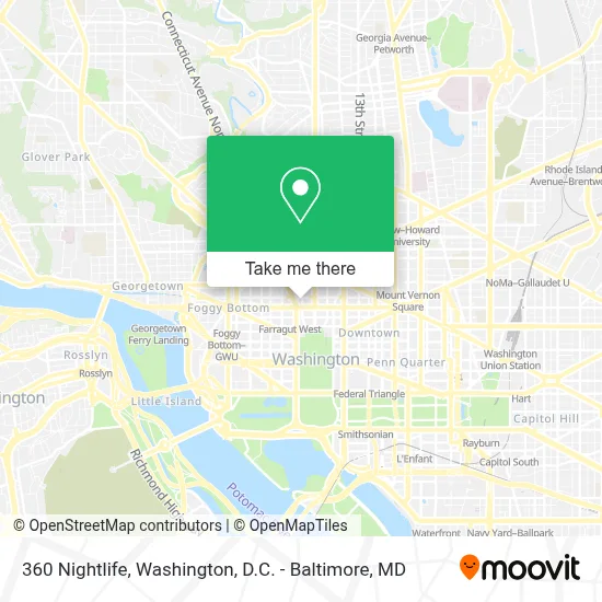 360 Nightlife map