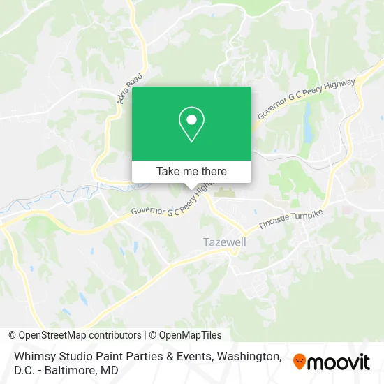 Whimsy Studio Paint Parties & Events map
