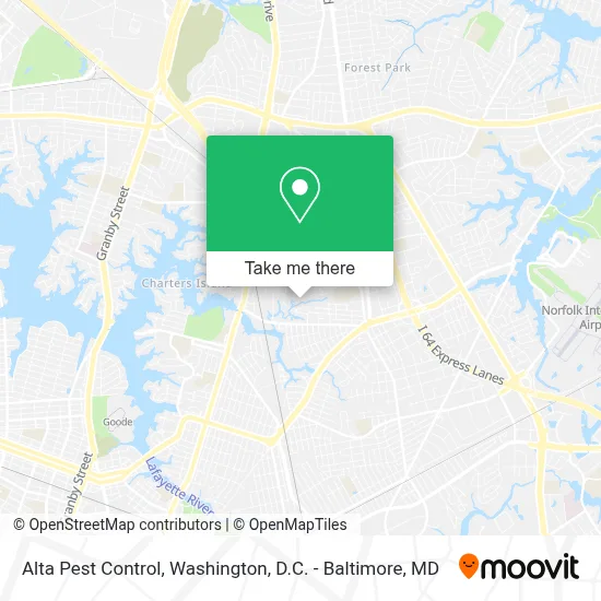 Alta Pest Control map