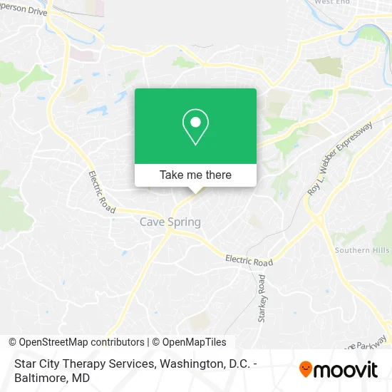 Star City Therapy Services map