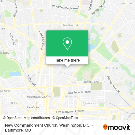 New Commandment Church map