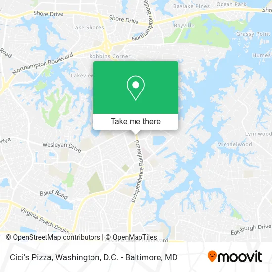 Cici's Pizza map
