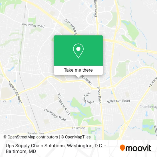 Ups Supply Chain Solutions map