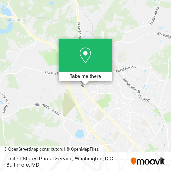 United States Postal Service map
