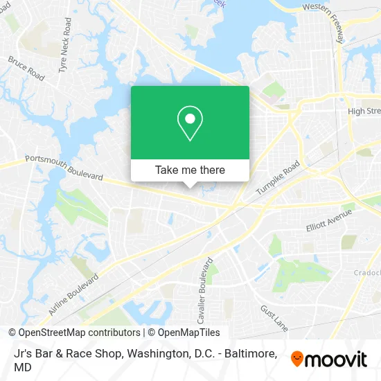 Jr's Bar & Race Shop map