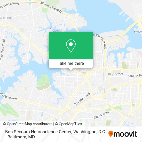 Bon Secours Neuroscience Center map