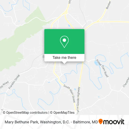 Mary Bethune Park map
