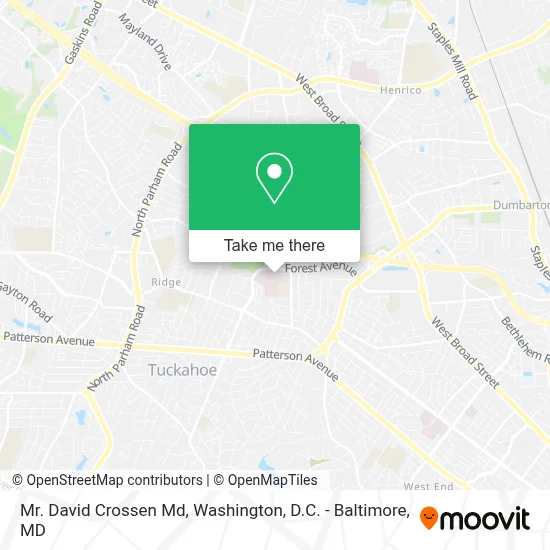 Mr. David Crossen Md map