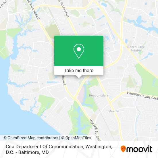 Cnu Department Of Communication map