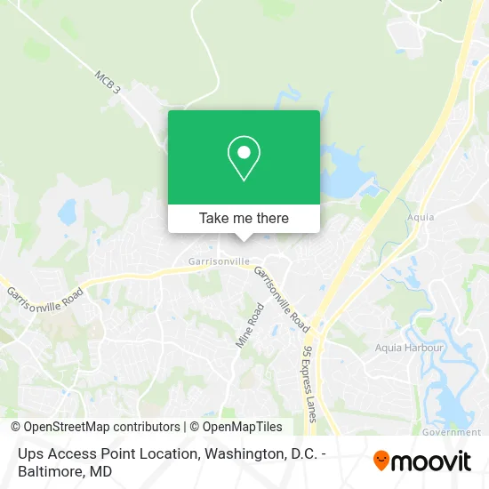 Ups Access Point Location map