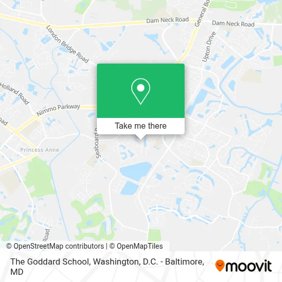 The Goddard School map