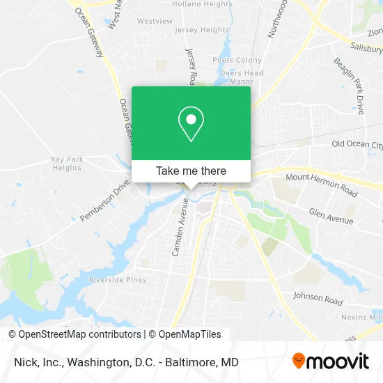 Nick, Inc. map