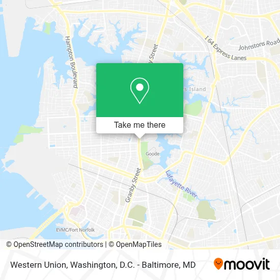 Western Union map