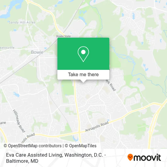 Eva Care Assisted Living map