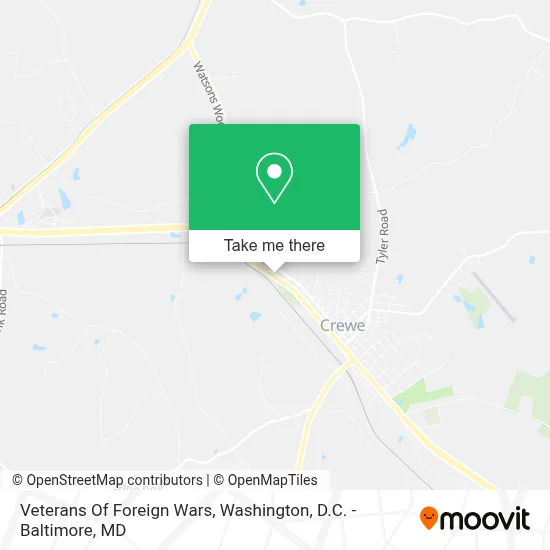 Veterans Of Foreign Wars map