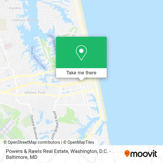 Powers & Rawls Real Estate map