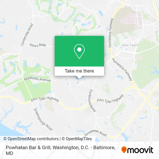 Powhatan Bar & Grill map