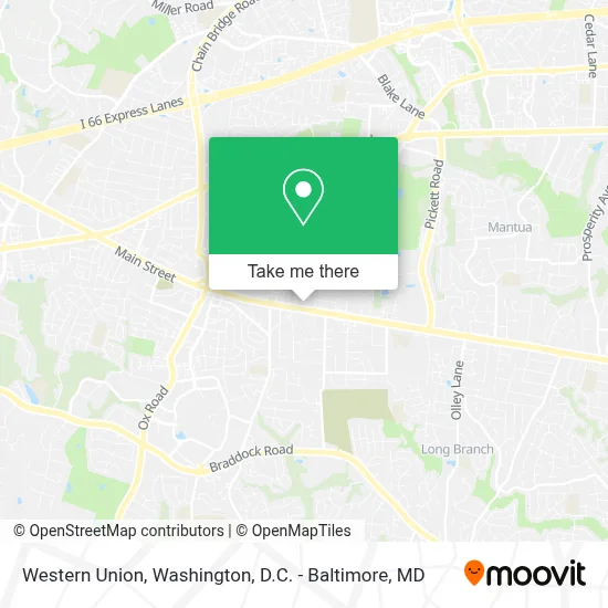 Western Union map