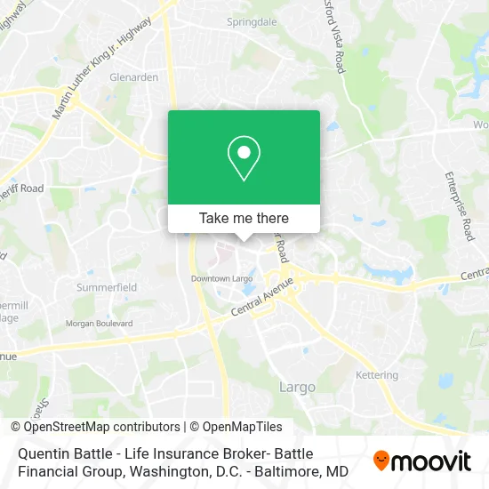 Quentin Battle - Life Insurance Broker- Battle Financial Group map