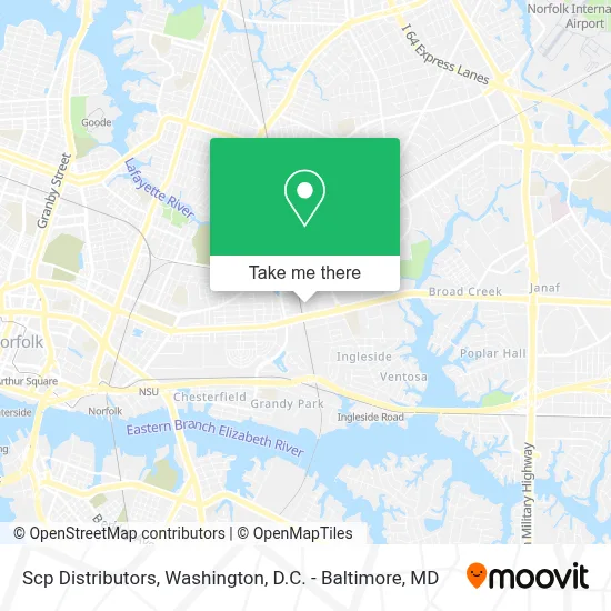 Scp Distributors map